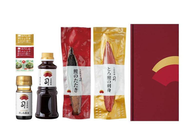 土佐料理 司  鰹のたたき2本・鰹刺身1本セット かつおのたたき カツオタタキ 高知 土佐 戻り鰹 【カニ・鮮魚・魚介類】