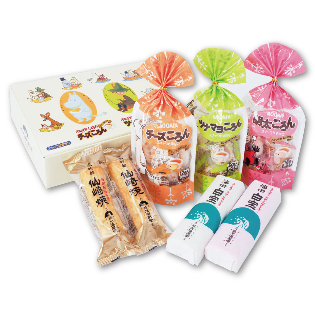 ムーミン谷のファミリーセット ひとくちかまぼこ「ころん」と焼き抜き蒲鉾・ちくわの詰合せ