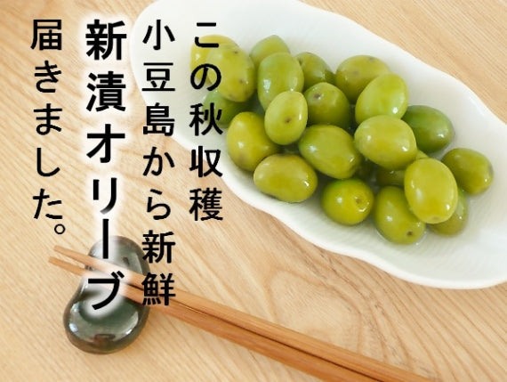 2025年秋収穫!!数量季節限定!!小豆島新漬けオリーブ