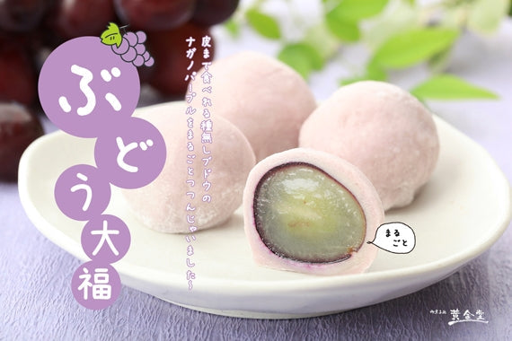【送料込】ぶどう大福 ~ナガノパープルをまるごとつつんじゃいました~10個入