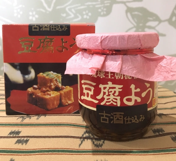 琉球王朝秘伝 豆腐よう 古酒泡盛43°仕込(桃) 唐辛子入