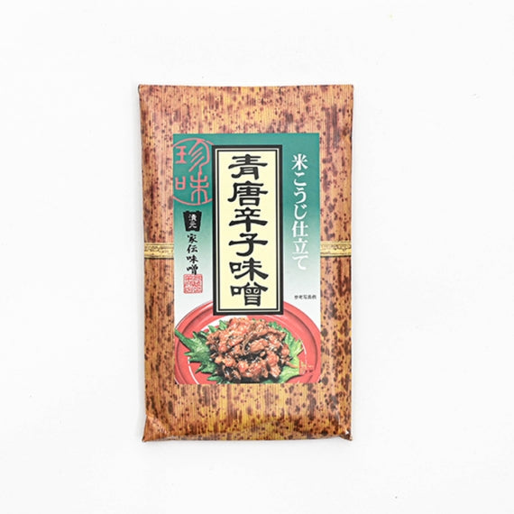米こうじ仕立て青唐辛子味噌(竹紙) 信州長野のお土産