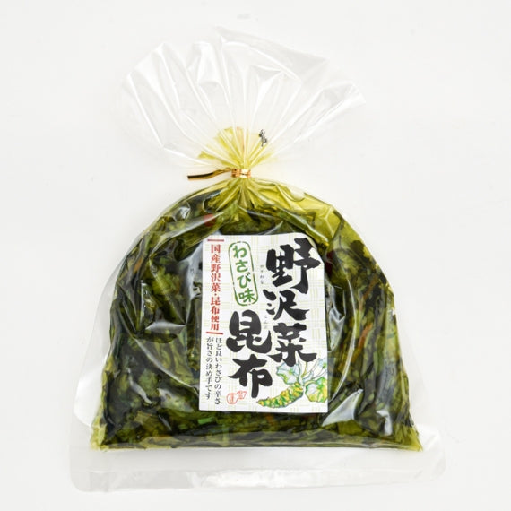 野沢菜昆布わさび味 国産野沢菜・昆布使用 信州長野県のお土産 野沢菜漬け物