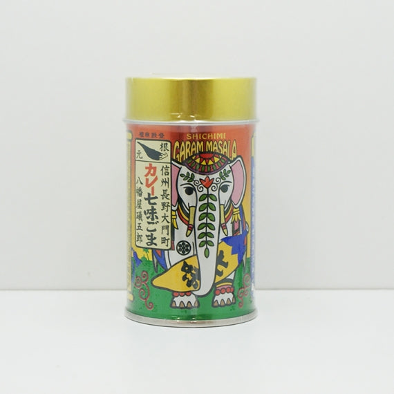 八幡屋礒五郎カレー七味ごま缶入  信州長野大門町 ふりかけ 信州長野善光寺のお土産
