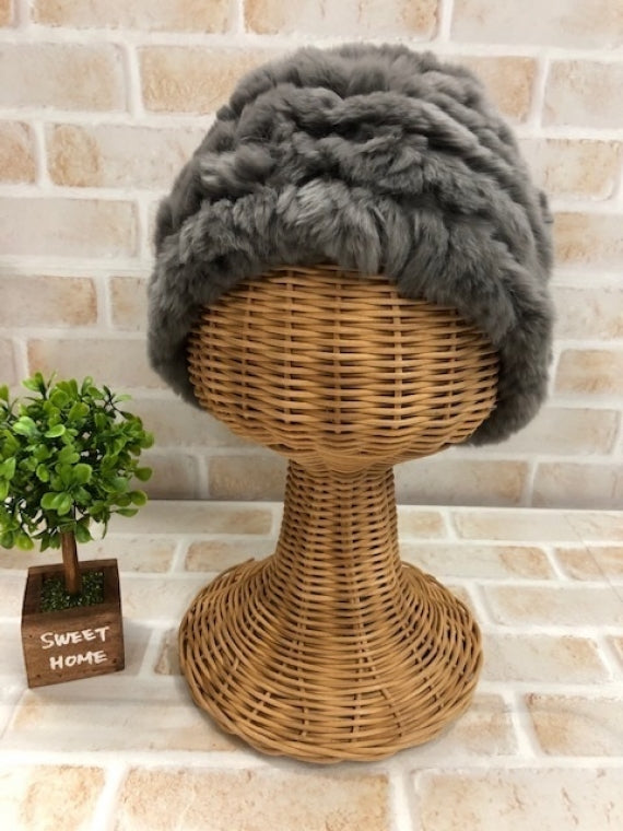 新品ロイヤルチエ　レッキスファー帽子 レッキスラビットファー帽子 02．グレー | 47CLUB – 名産