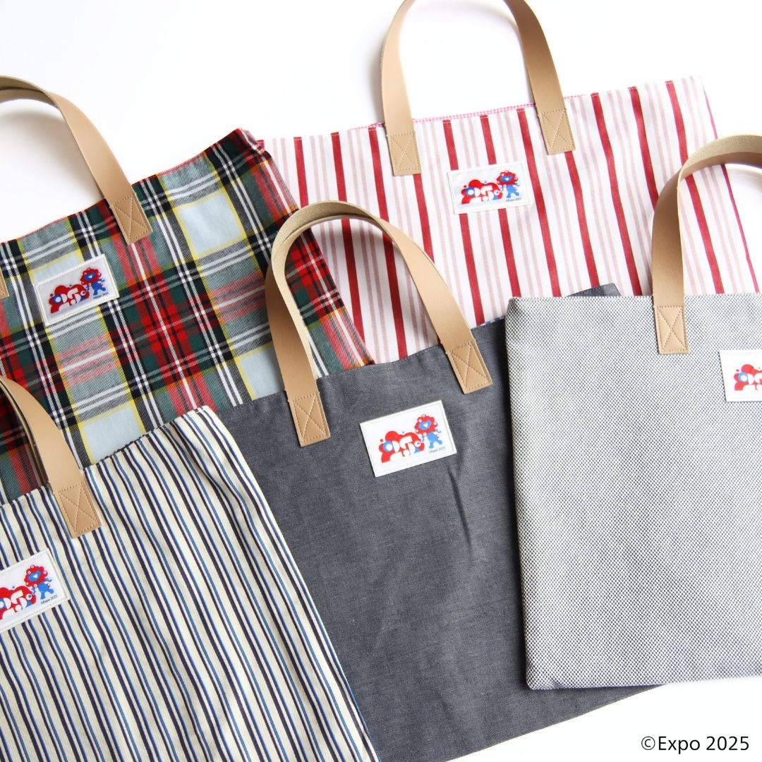 【限定300点!】EXPO2025 ミャクミャク  播州織 横型 biscuit tote bag