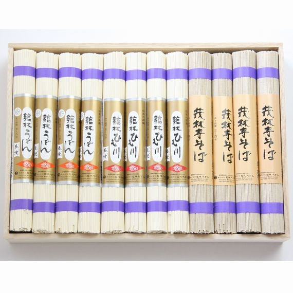 【最高級・玉練】 うどん・ひも川・そば 24本入