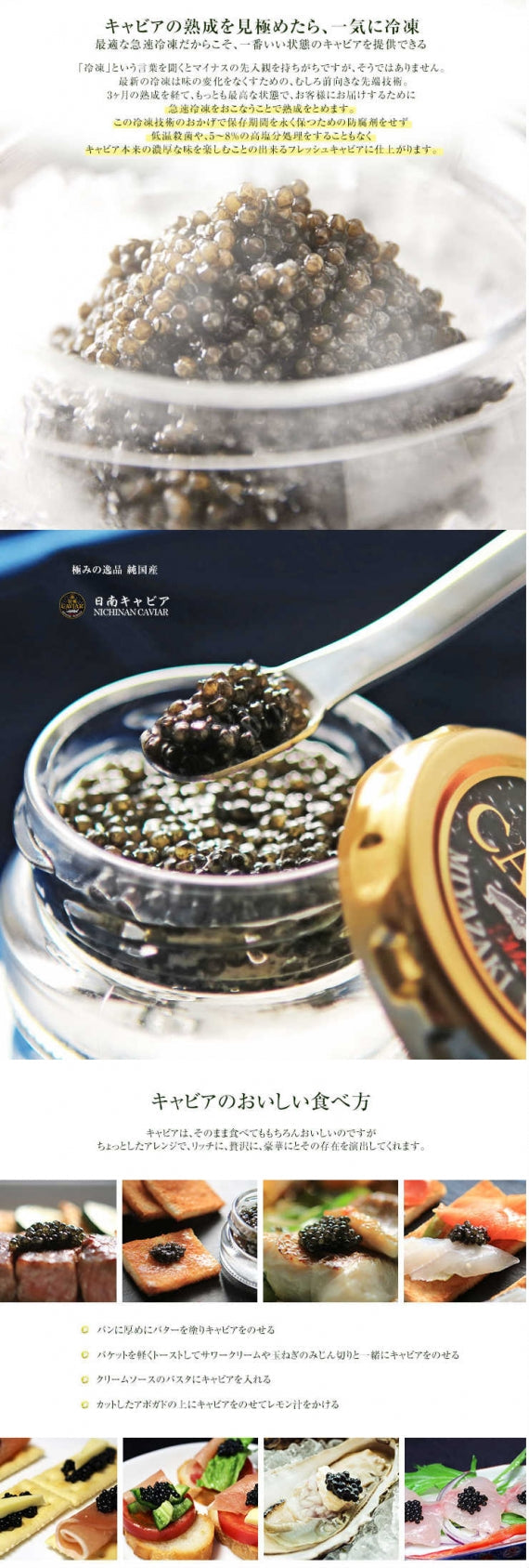 宮崎県産 国産 フレッシュキャビア 生キャビア 日南キャビア(きゃびあ) 20g 化粧箱入り 冷凍 チョウザメ 魚卵 フランス ヨーロッパ 塩分濃度3%以下 高級食材 長期熟成 防腐剤不使用 非加熱 送料無料 世界三大珍味 低塩分 泡 シャンパン スパークリングワイン