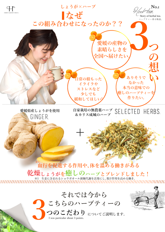 モコ・オリジナルハーブティー 『しょうが妃茶』