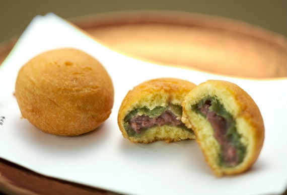 【凍天処木乃幡】冷凍あんこ凍天(10個入) 福島名物 よもぎ ドーナツ生地 お茶・コーヒーに合うお菓子