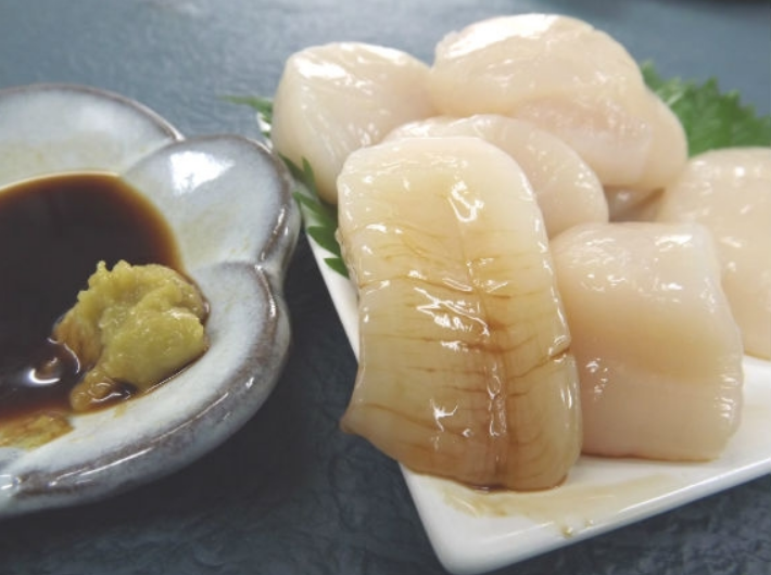 【送料無料】『刺身ほたて22玉』と『カレー味たこ頭ザンギ』の新商品セット