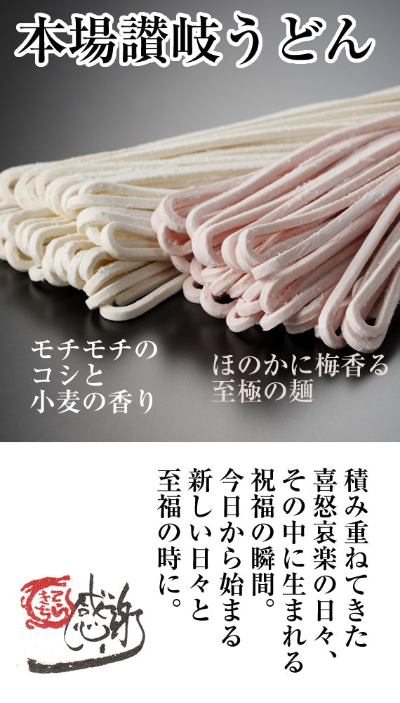 【送料無料】お祝いやお喜びに最適!紅白うどん「寿寿」