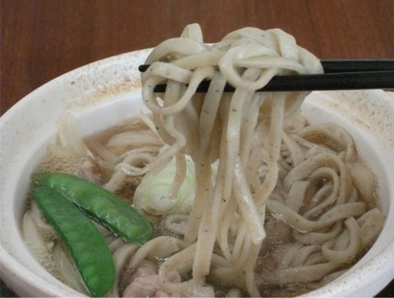 業務用「手打ちそば(常陸秋そば使用)」 冷凍生そば-太麺タイプ 1950g(130g×15食)「人件費やフードロスの大幅削減」