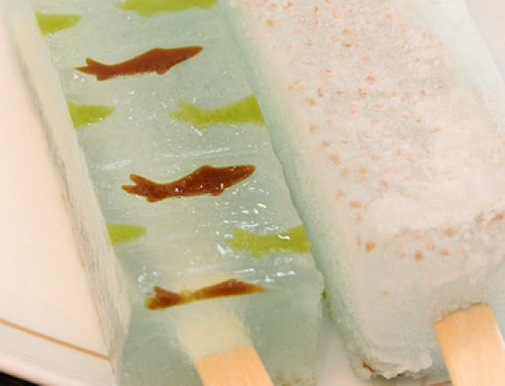 テレビ東京「ワールドビジネスサテライト」で紹介!【送料込】くずアイスキャンディー「水遊び」(8本入り)