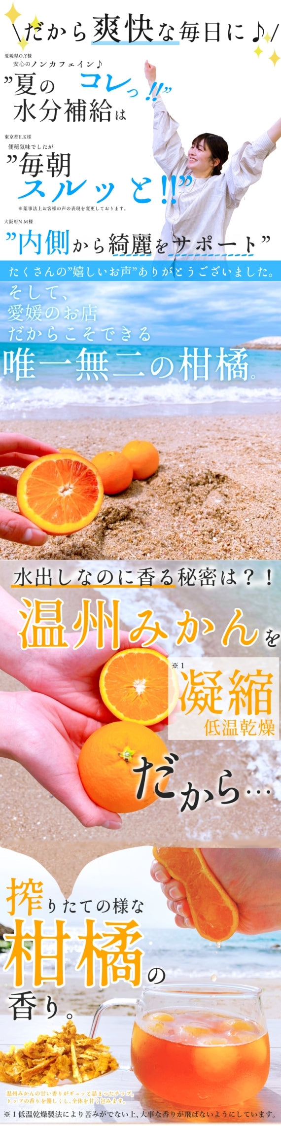 【送料無料・ネコポス便】負けないぞ、夏バテ! 『愛媛みかんのルイボスティー』水出し用・ビタミン、ミネラルたっぷり!