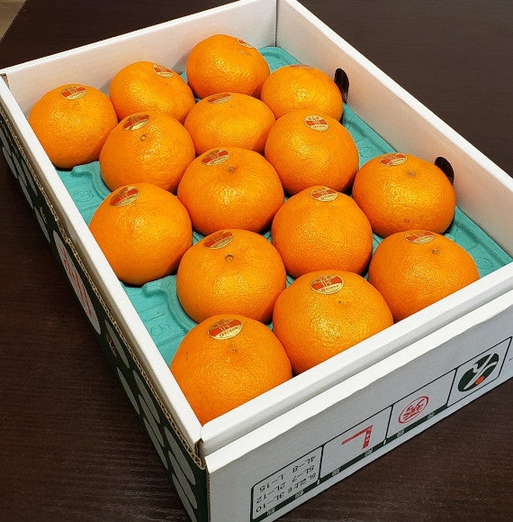 【販売終了】薄皮・種なし・果肉はじけるうまさ!甘 平(かんぺい) (化粧箱入り)約3kg Lサイズ 15玉