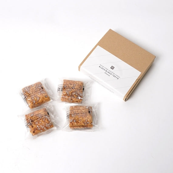 【全国一律 送料無料】BLOCK BLOCK TOKYO Basque Burnt Cheese Cockie(caramel) バスクチーズクッキー(キャラメル)4個入り