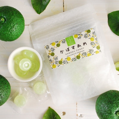 ★新商品★かぼすあめ【おおいためかぼす果汁とかぼすピールが練りこまれたご当地あめ】