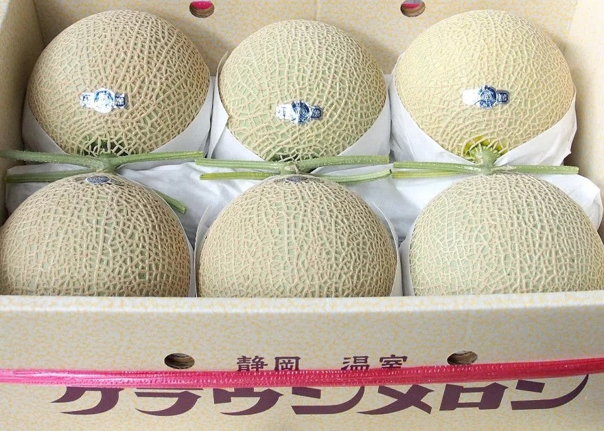 <家庭用※訳あり品カード入り>クラウンメロンMサイズ6玉 【送料無料】