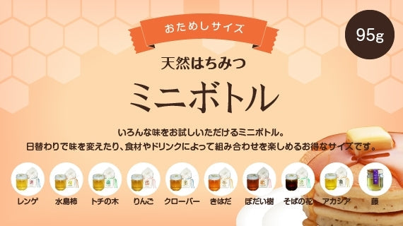 リンゴハチミツミニボトル (95g)
