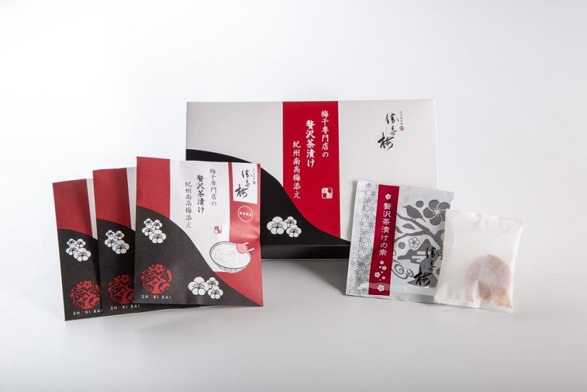 【勝喜梅】梅干専門店の贅沢茶漬け ~紀州南高梅添え~ 4袋入り