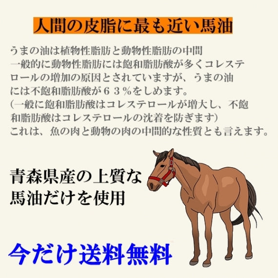 馬油 金ラベル 50ml 天然ひば油配合 国産 馬油 高保湿 クリーム 乾燥 虫刺され あかぎれ 送料無料 【1001】