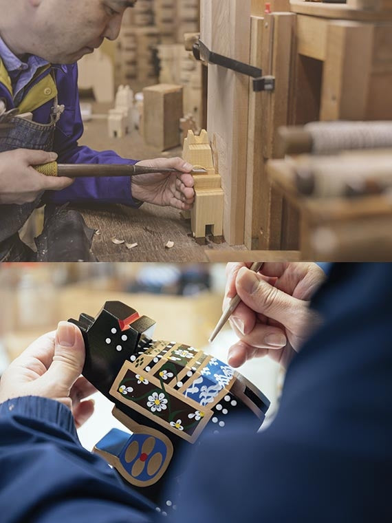 八幡馬/むすびうま 9cm 檸檬色