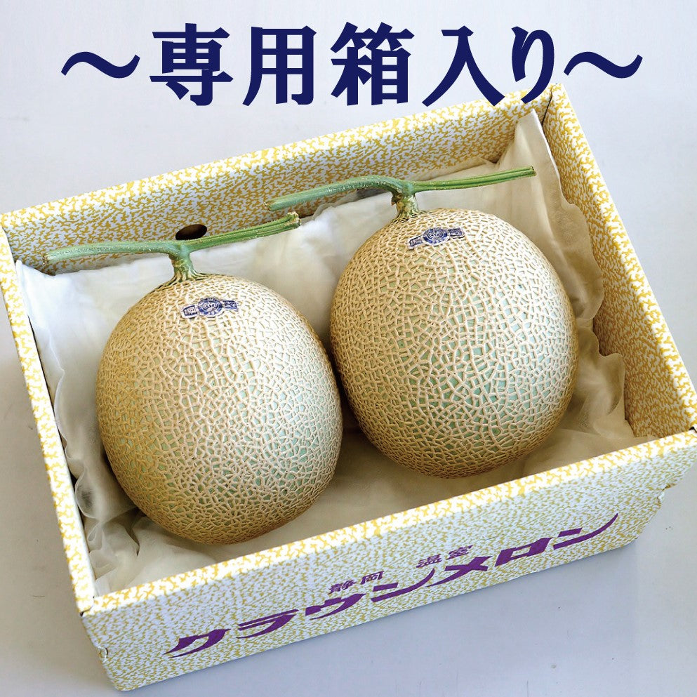 クラウンメロン 規格外特大玉 (約1.7Kg以上)2玉詰【送料無料】