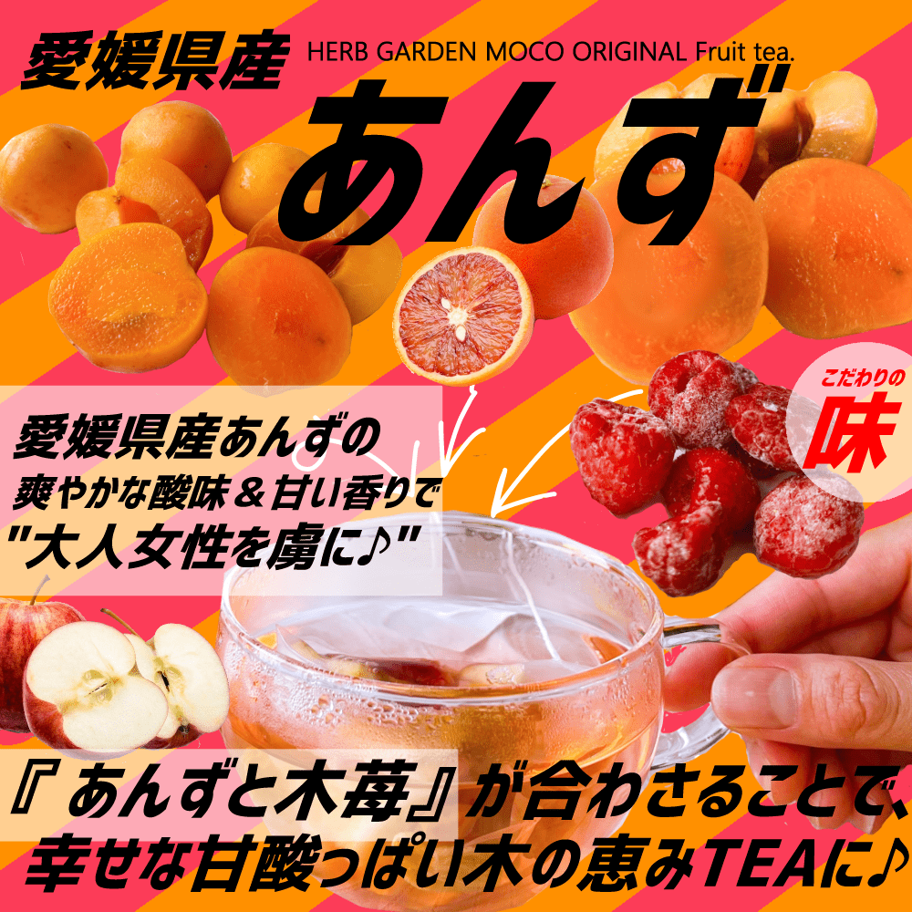 \10月1日販売開始★7%OFF/【送料無料】実も食べれる 『 愛媛あんずと木苺のフルーツティー』お徳用 3袋セット