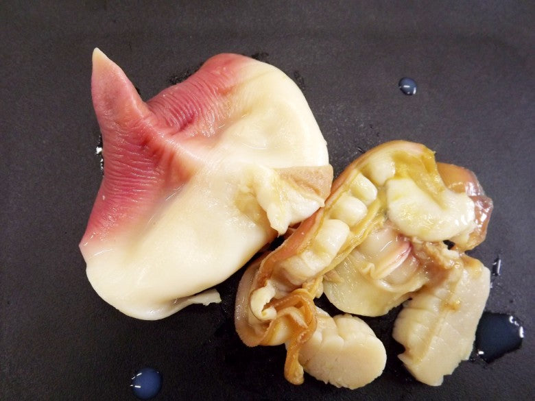 【新商品】北海道産の最も高級な「北寄貝ほっきがい」刺身用4玉★解凍しそのまま食べられるブランチング加工★柔らかふわふわ食感です!