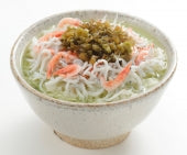 静岡県産のわさび茎の醤油漬 つんつん漬(刻み)【100g×3袋】食べやすく!使いやすい!※しらすと桜海老は付きません。