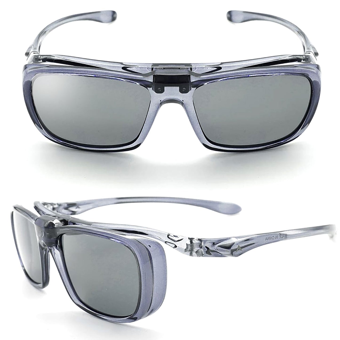 【メガネの上からサングラス】ドライブに最適!簡単に跳ね上げてトンネル内も見やすい AF-OS12