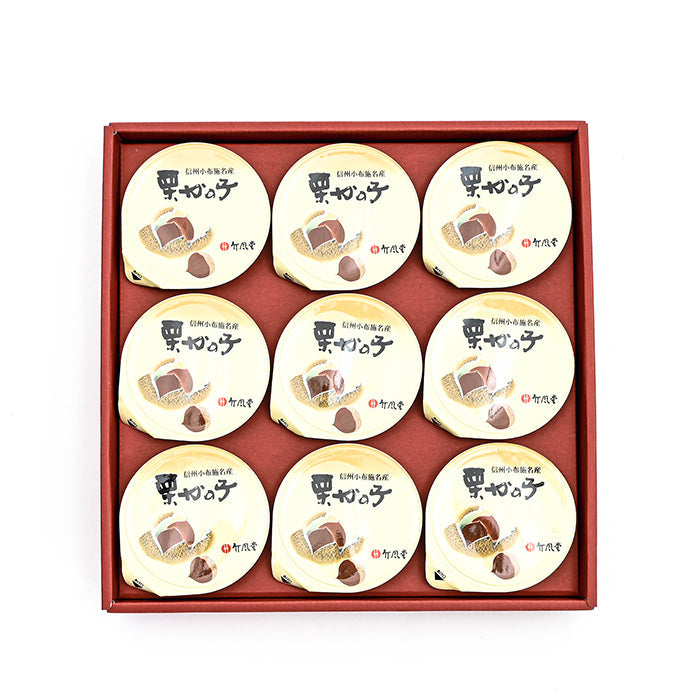 竹風堂栗かの子小形9個入(信州長野県小布施のお土産 お菓子 和菓子 栗菓子)【和菓子】