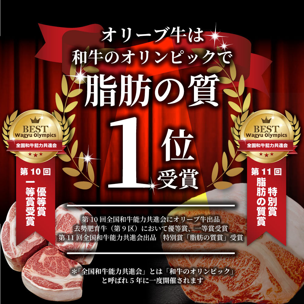 肉の福袋 オリーブ牛 メガ盛り 総重量5.2kg超( 6種 食べ比べ ) 福袋 黒毛和牛 牛肉 焼肉 ステーキ ギフト お祝い 凍眠 A4 A5等級