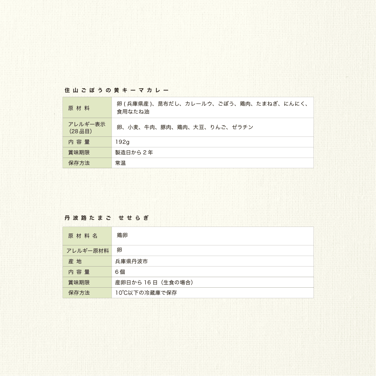 若鶏が生んだ初卵と親鶏の 贅沢グルメ缶詰HALL・IN・ONE・EGG【住山ごぼうの黄キーマカレー】+ 丹波路たまご「せせらぎ」 ギフトセット