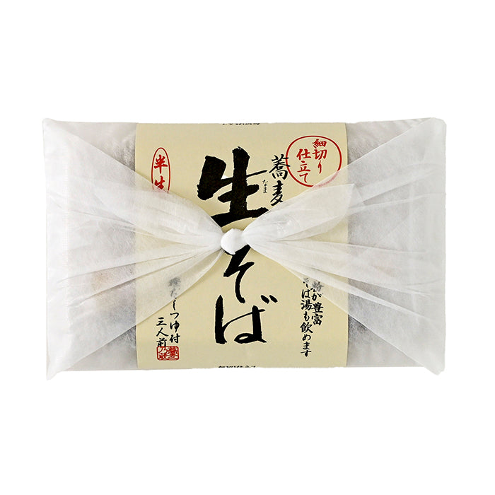 細切り仕立て蕎麦通のそば 生そば 半生つゆ付3人前 信州長野のお土産