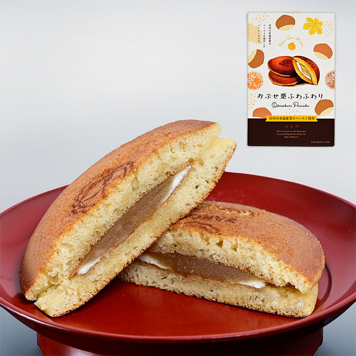 おぶせ栗ふわふわり4個入(信州長野県のお土産 お菓子 お取り寄せ スイーツ どら焼き)