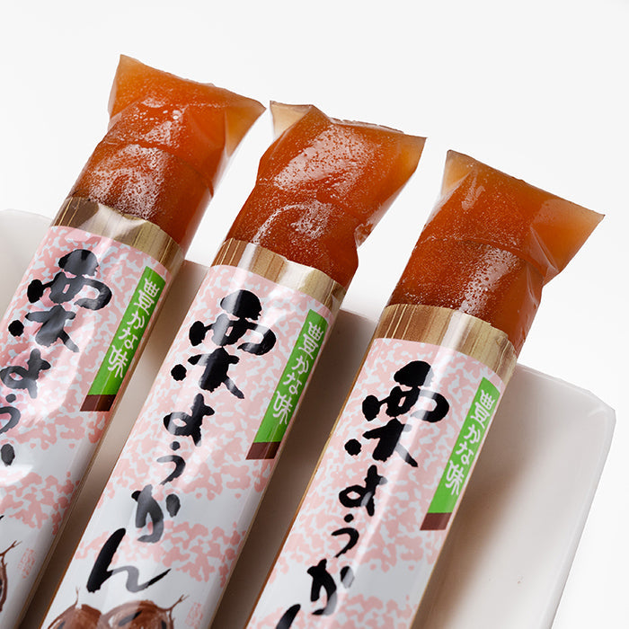 豊かな味 栗ようかんスティック3本入 信州長野のお土産