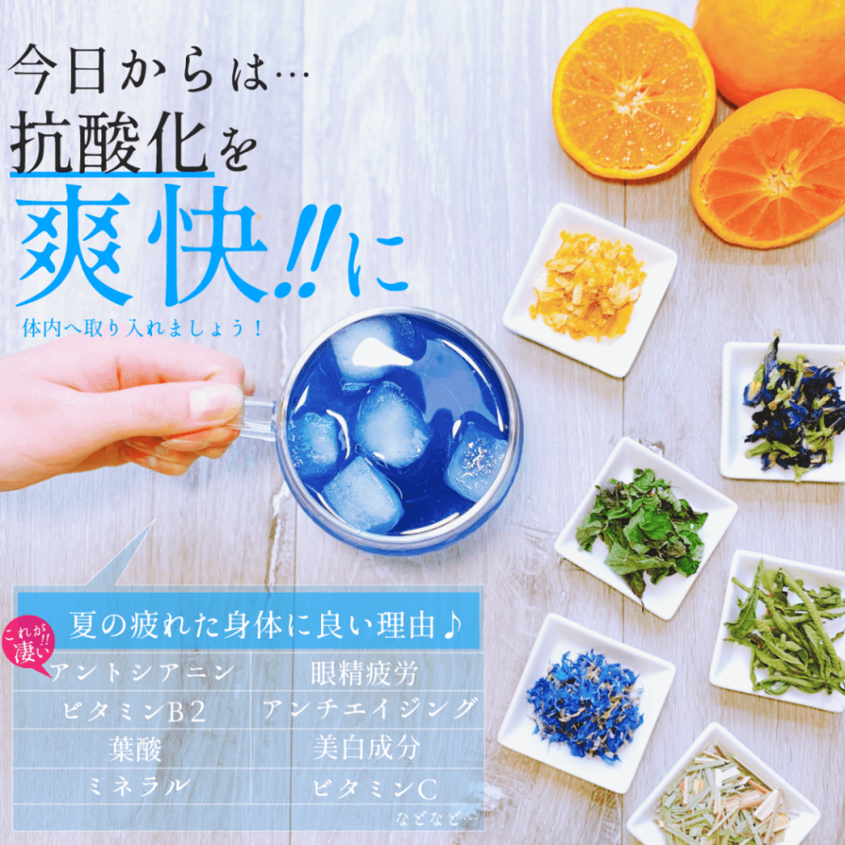【送料無料・2袋セット】この夏、1番の人気者! 『愛媛いよかんの空色ミントティー』 水出し用