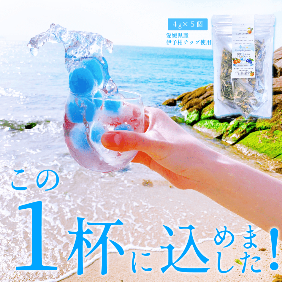 【送料無料・2袋セット】この夏、1番の人気者! 『愛媛いよかんの空色ミントティー』 水出し用