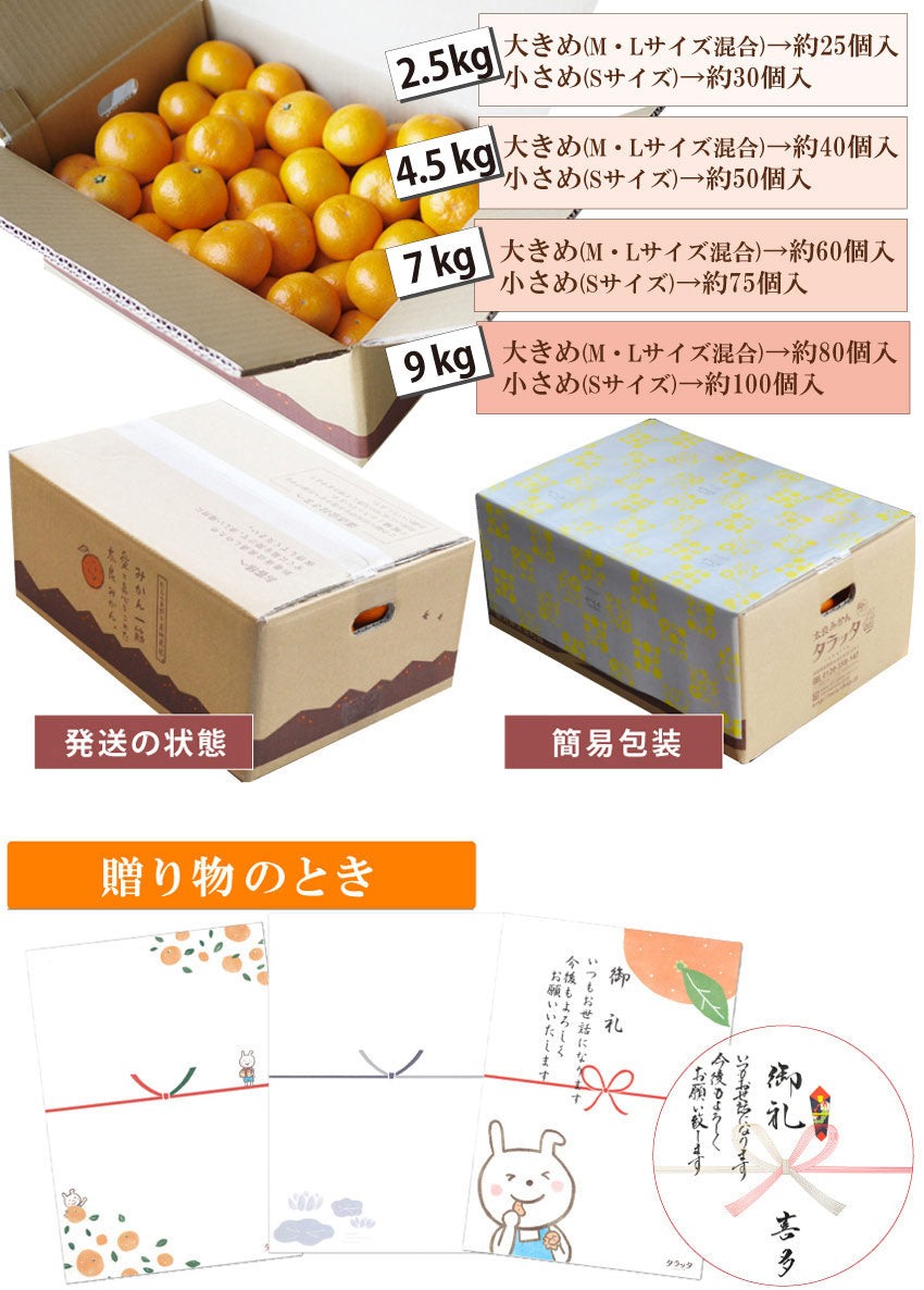 【完熟!甘酸っぱい!】★農家が旨い!と言うミカン 7kg(サイズを選べます)★