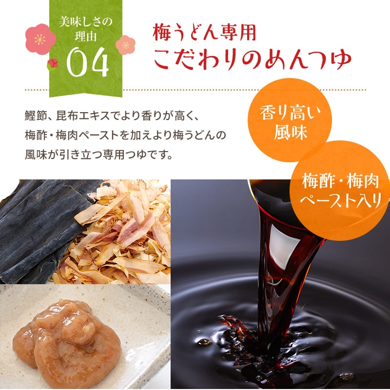 紀州 冷し梅うどんセット(大盛り5人前) ボリューム満点! 麺大盛り150g 低塩梅干、めんつゆ、竹ざる付 \うどん日本一選手権準優勝/専用つゆ付