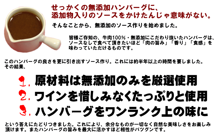 無添加 ハンバーグソース 160g 和風ソース 冷凍 食品
