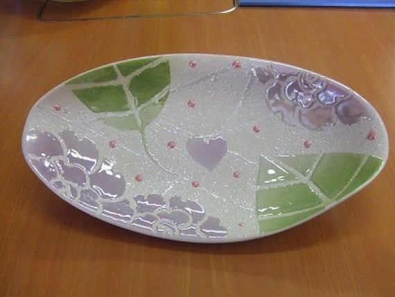 有田焼、貞泉窯の「砂窯」ラスター仕様なぶり形状のお皿3種類(バラ売り)