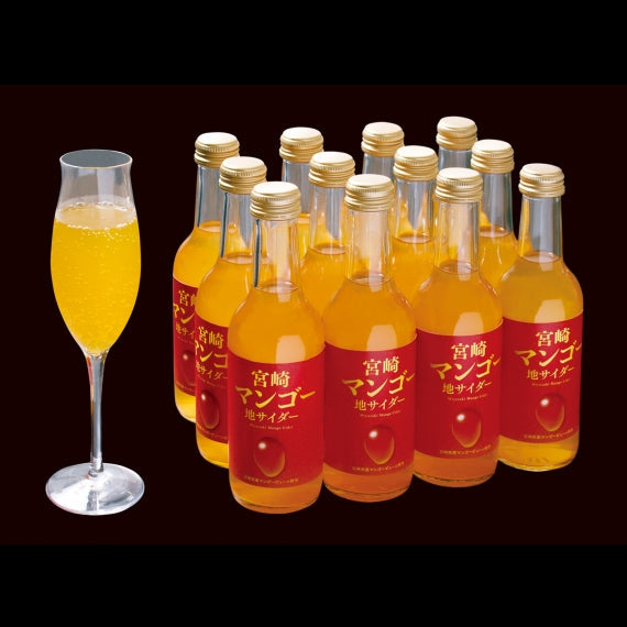 宮崎マンゴー地サイダー(12本入ケース)