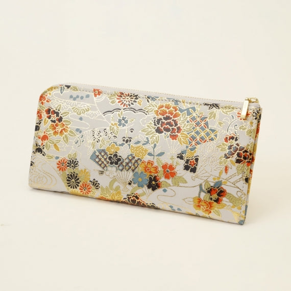 モナカ額縁セット 聚楽L型ファスナー束入(和柄ホワイト) | 47CLUB – 名産・特産品