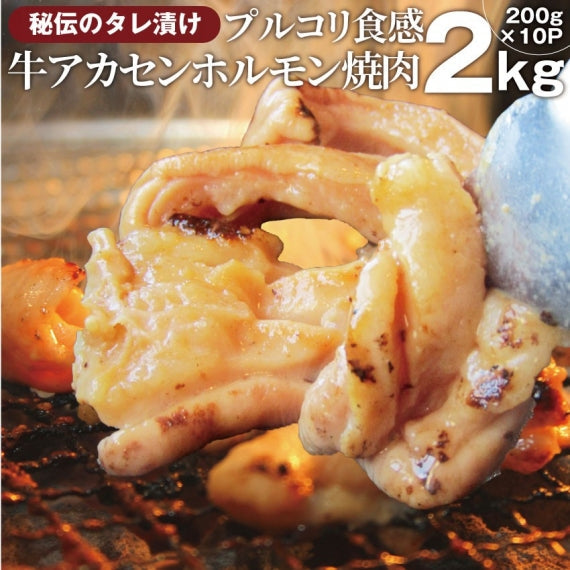 焼肉 牛肉 肉 アカセン ホルモン 1kg 200g×5袋 タレ漬け あかせん ギアラ ぎあら 焼くだけ 焼肉用 BBQ キャンプ キャンプ飯