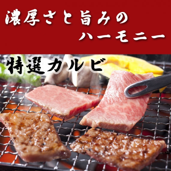 【化粧箱入り】近江牛　特選バラ カルビ 焼肉 ３００g（冷凍便）【精肉・肉加工品】