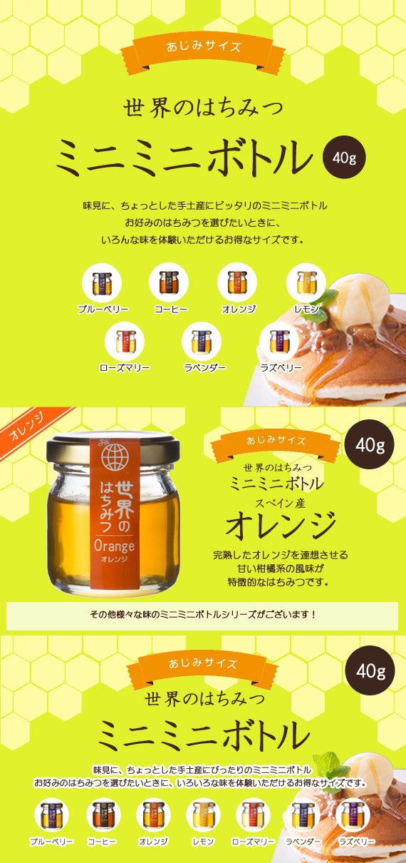 オレンジハチミツミニミニボトル (40g)