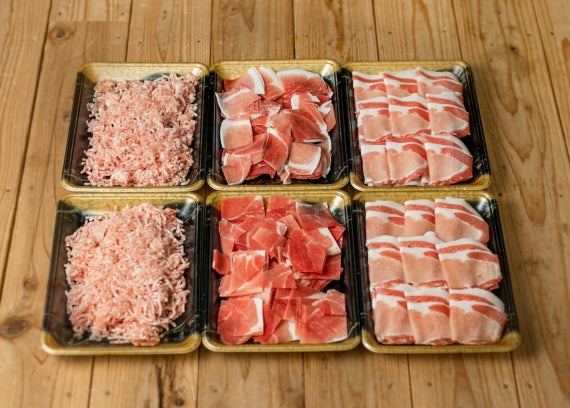 【ご自宅用】鹿児島県産黒豚便利な3種類(ロース・モモ・ミンチ)1.5kg